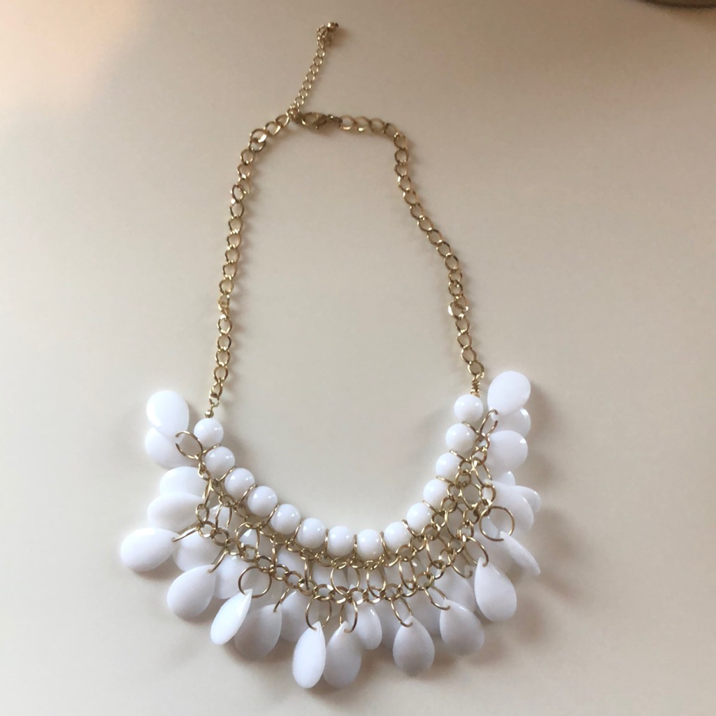 White Beaded Necklace